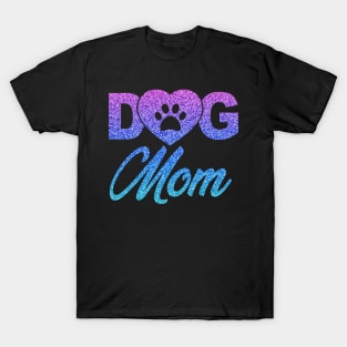 Dog Mom Shirts for Women Cute Letter Print Pet Lover Paw T-Shirt